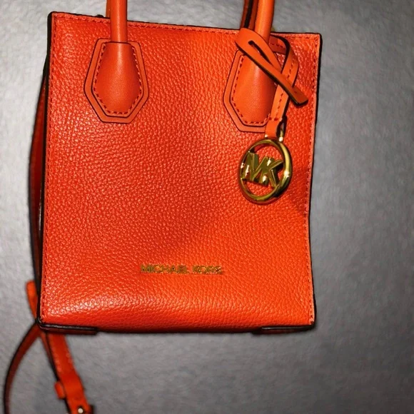 Michael Kors Vibrant Orange Mini Bag - Picture 1 of 4